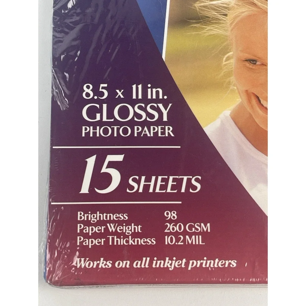 Walgreens Premium Photo Paper 15 Sheets New sealed 8.5 x 11 Glossy‎ Inkjet